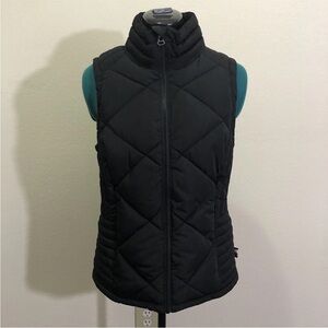 Tommy Hilfiger Women Puffer Vest Size XS With Front Pockets Black